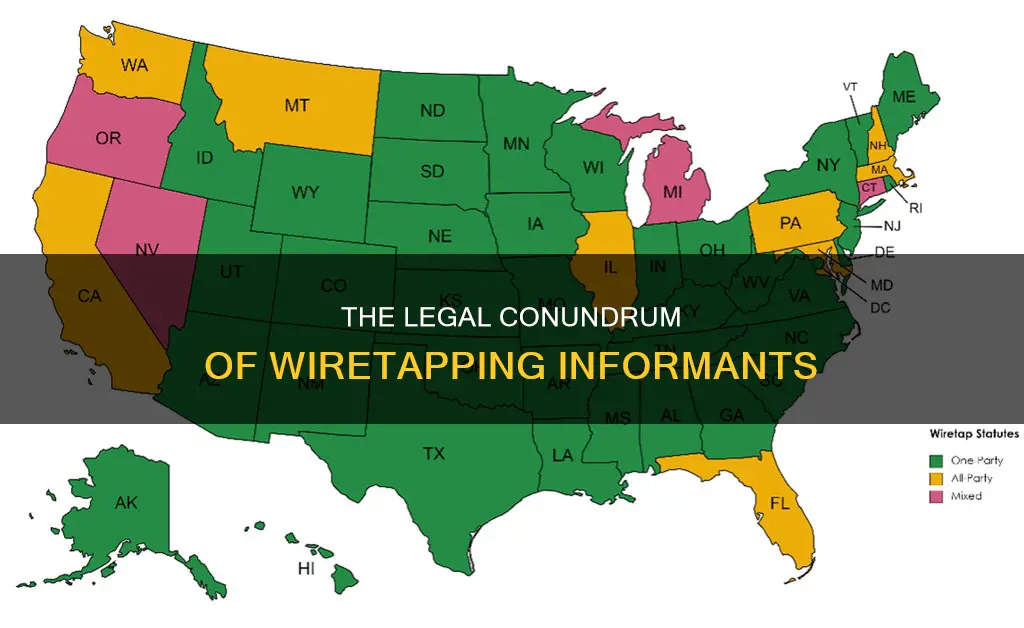 does wire taps on informants break the law