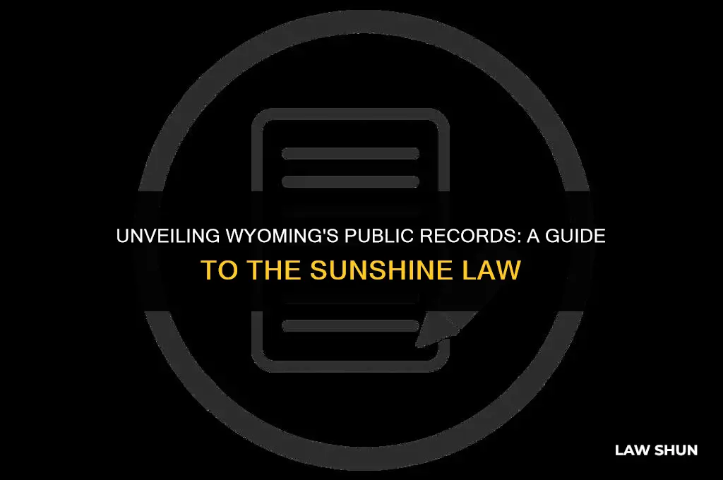 does wyoming have a sunshine law