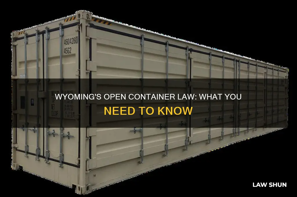 does wyoming have an open container law