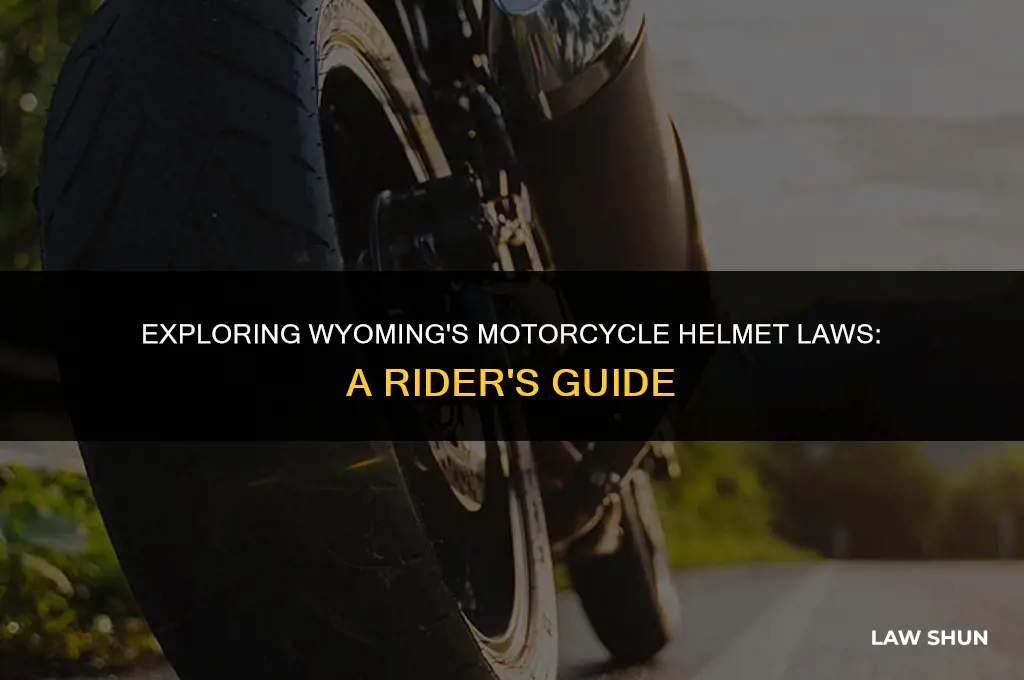 does wyoming have motorcycle helmet law