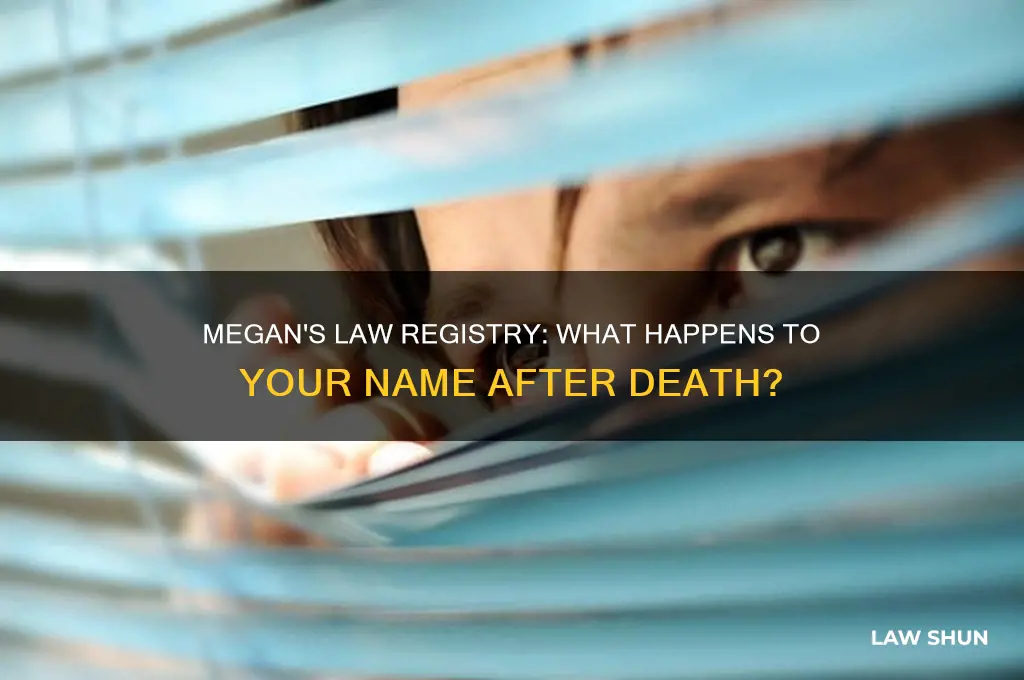 does your name come off megans law when you die