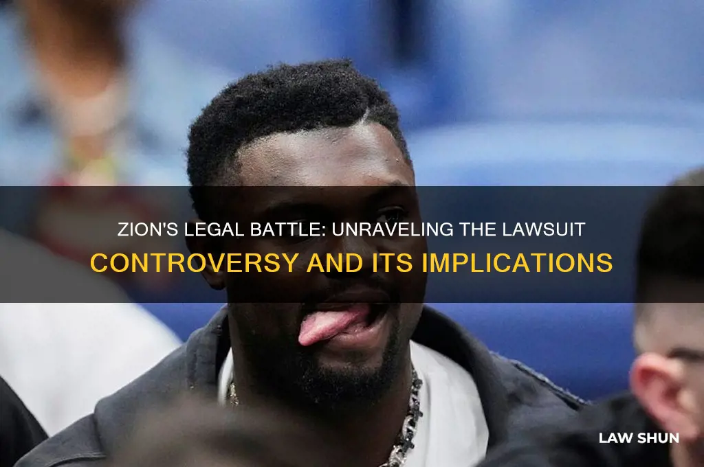 does zion have a law suit