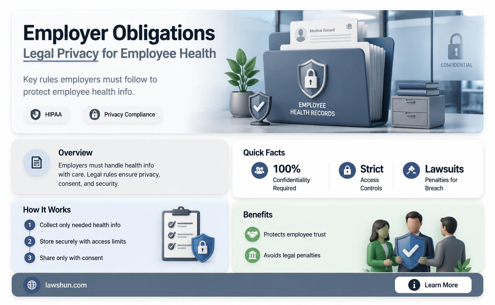 are employers under law to keep employyees health informantion private