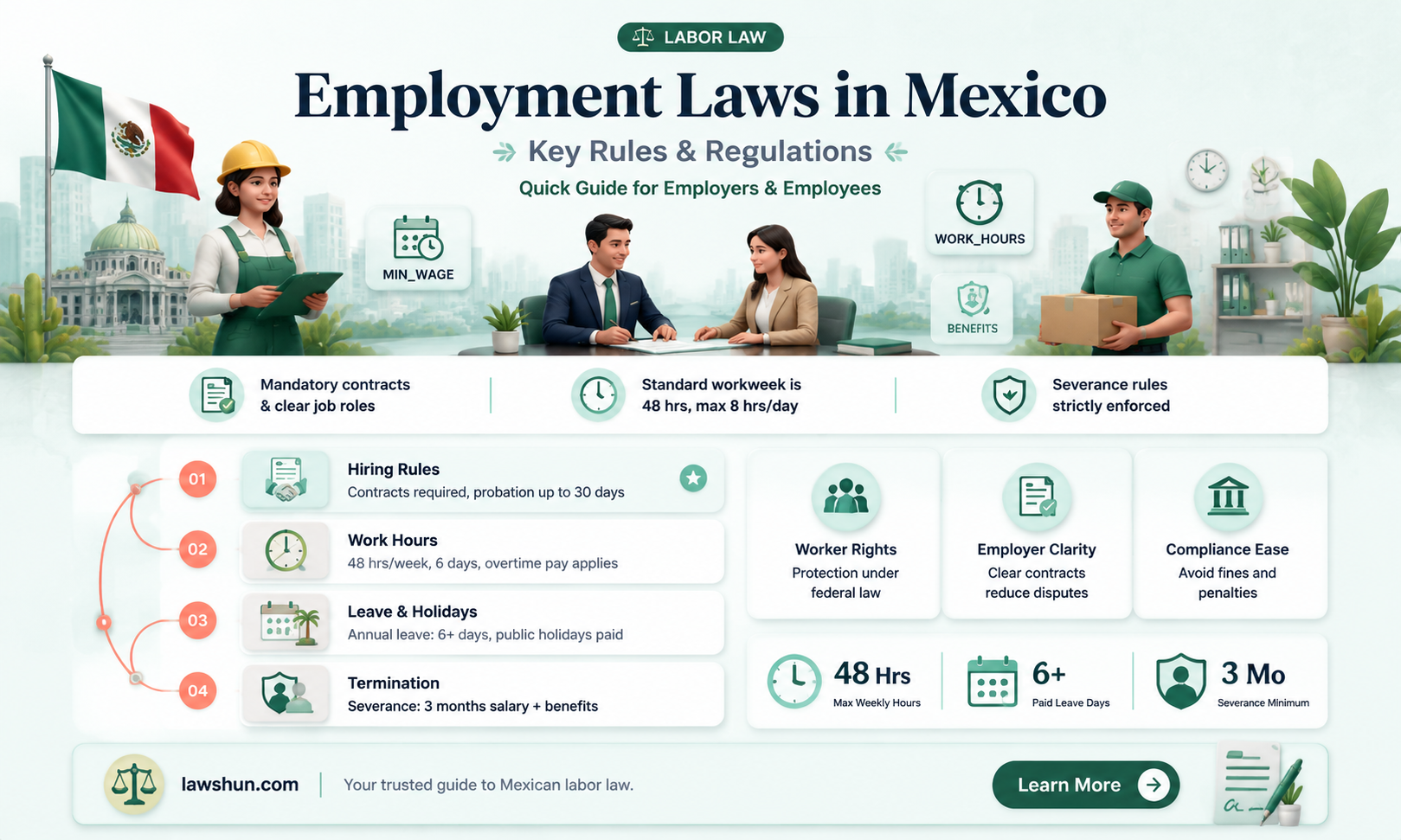 are employment laws in mexico different