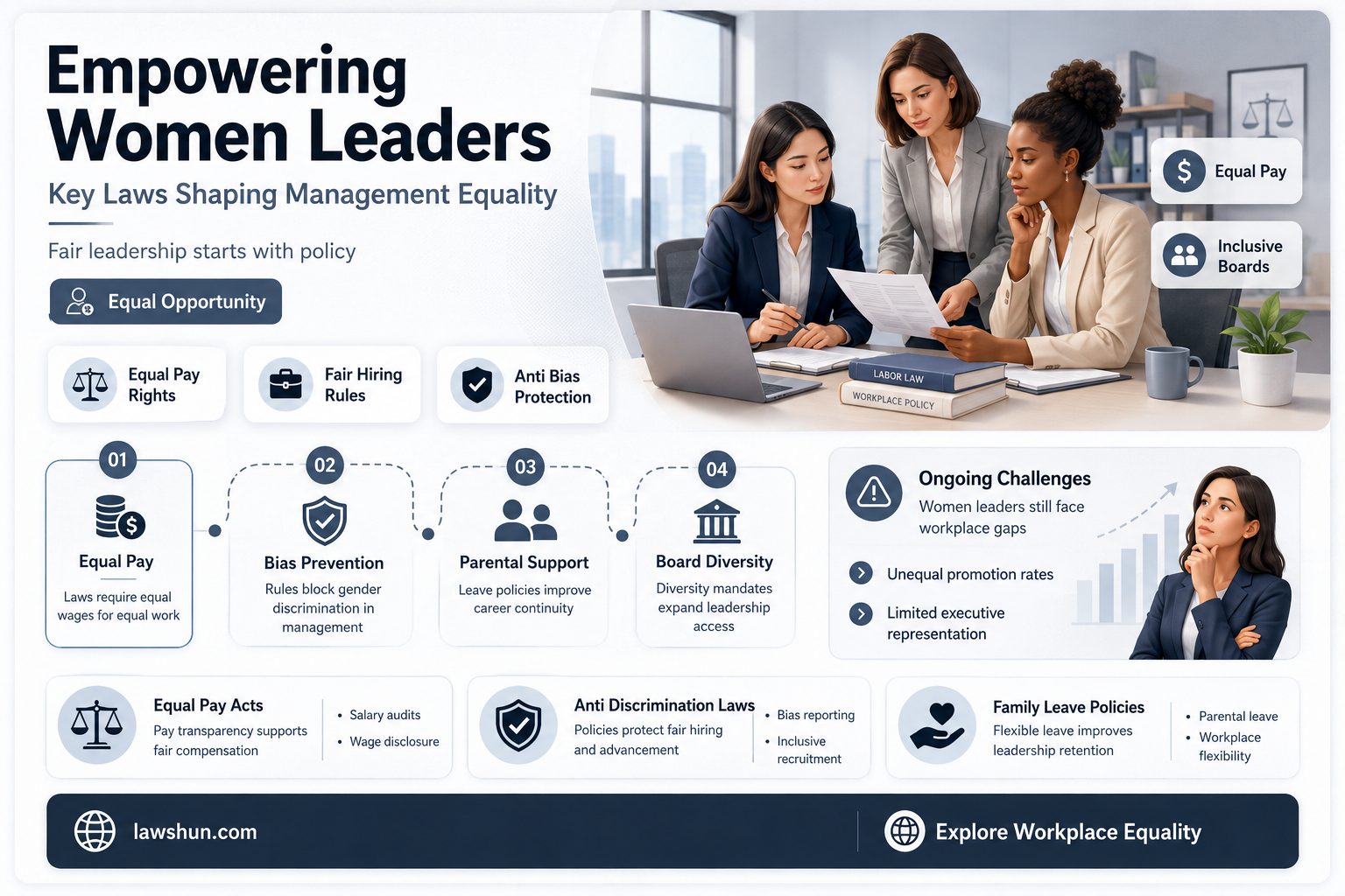 are there any laws in which helped women in management