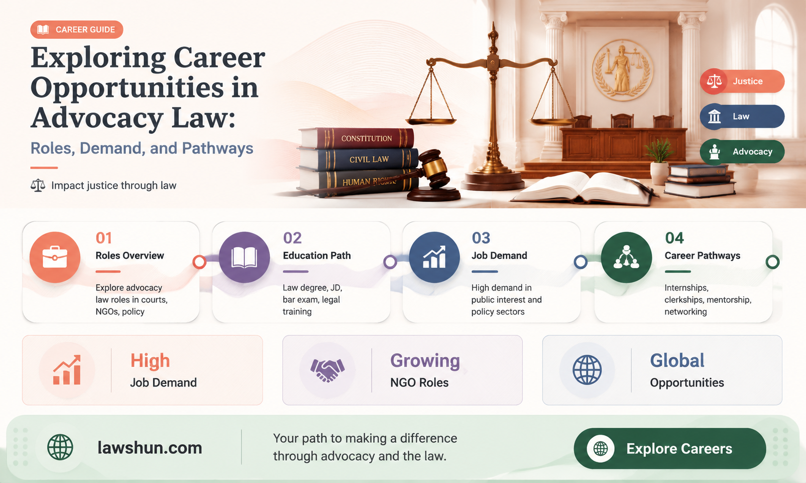 are there jobs in advocacy law
