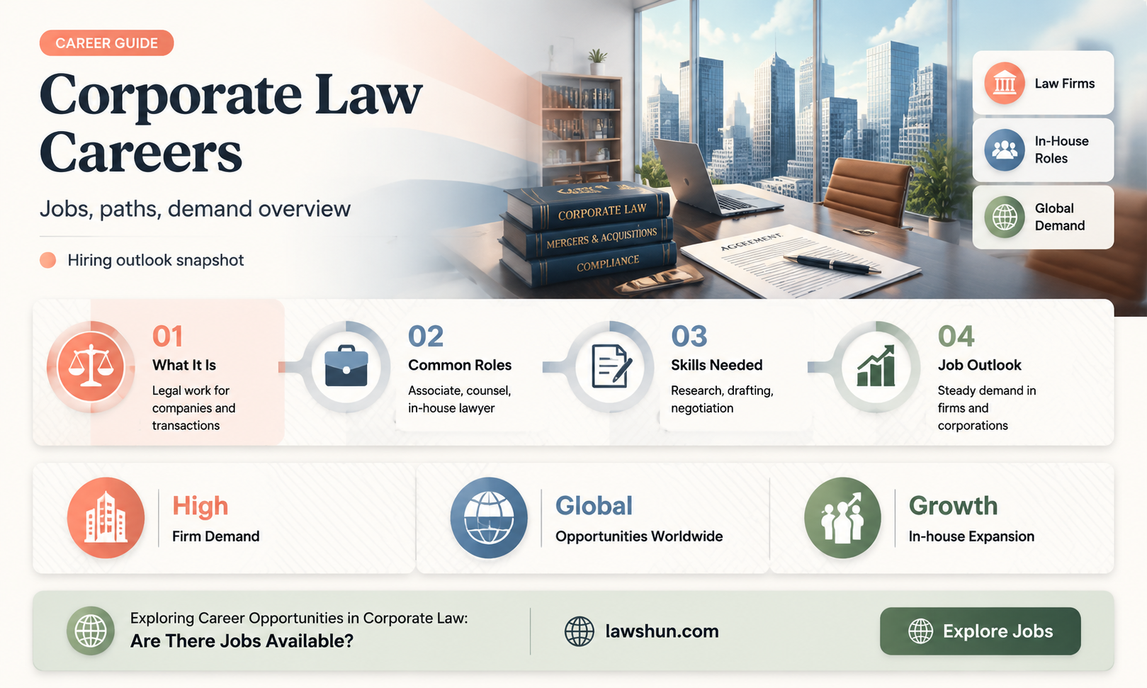 are there jobs in corporate law