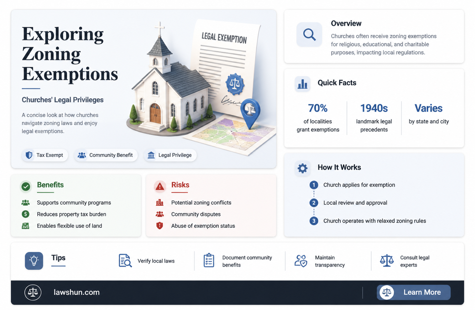 are churches exempt from zoning laws