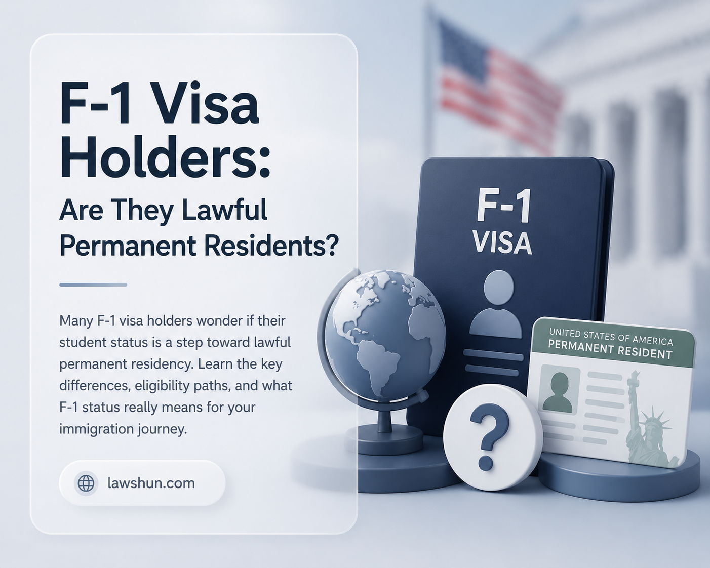 are people on an f-1 visa lawful permanent residents