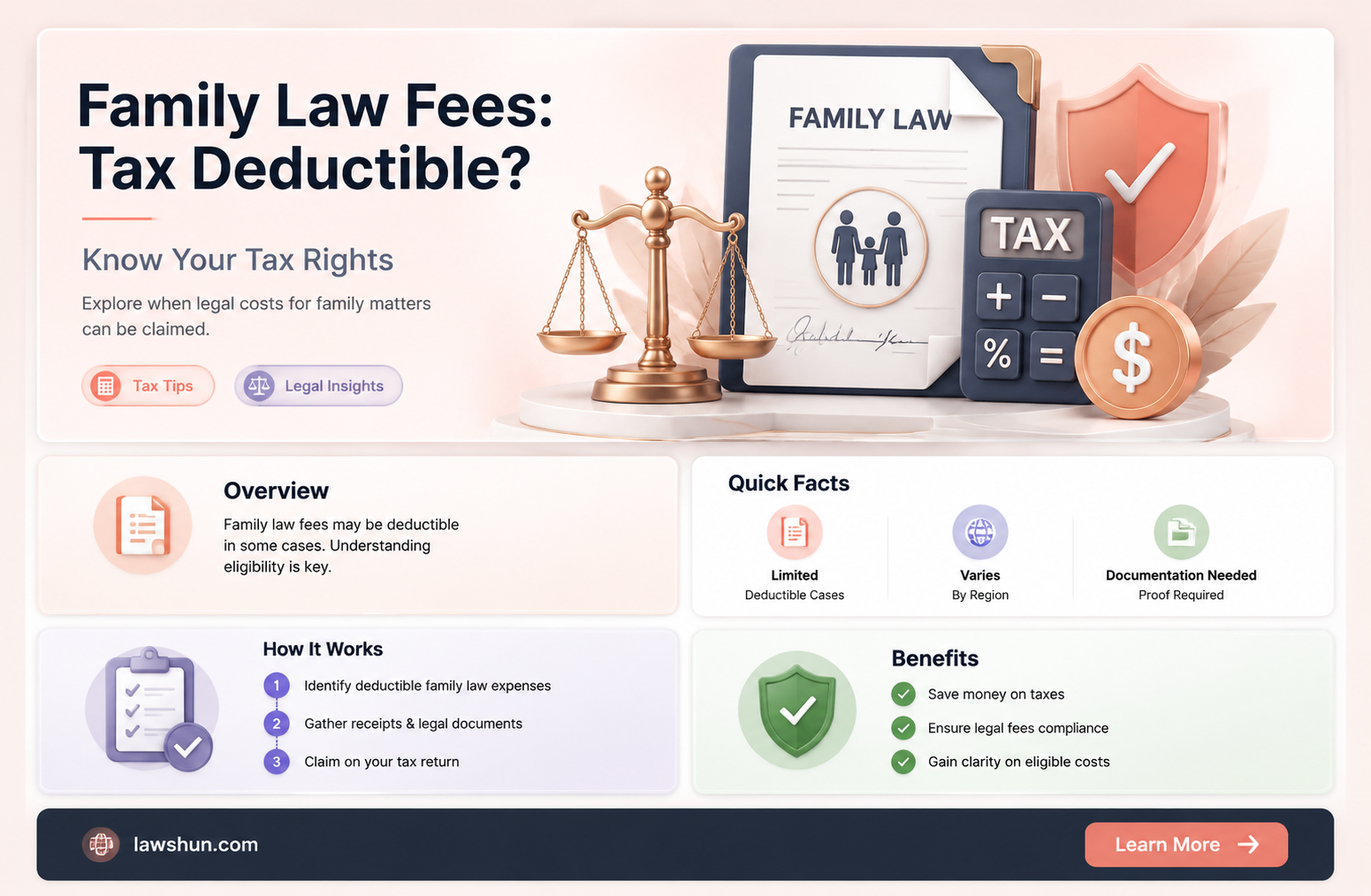 are family law legal fees tax deductible