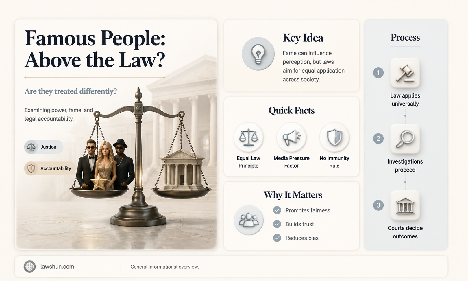 are there different laws for famous people