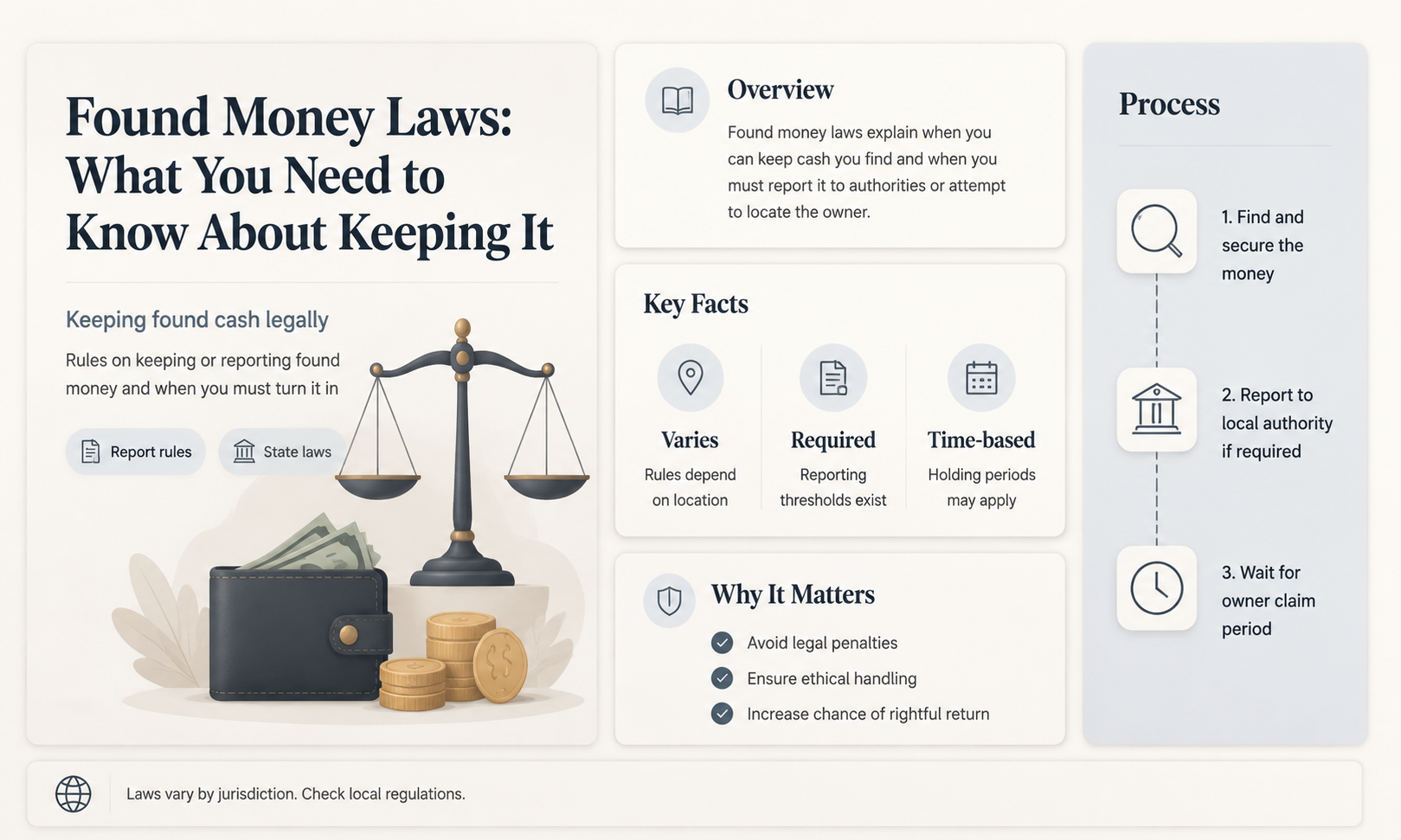 are there laws about finding money