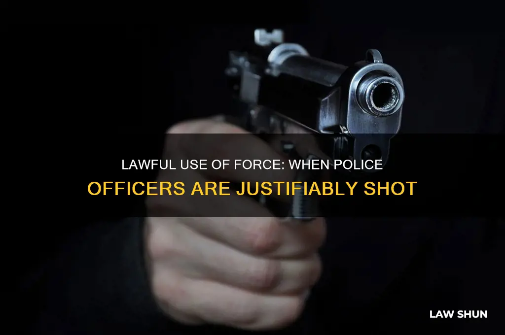 has a police officer ever been lawfully shot