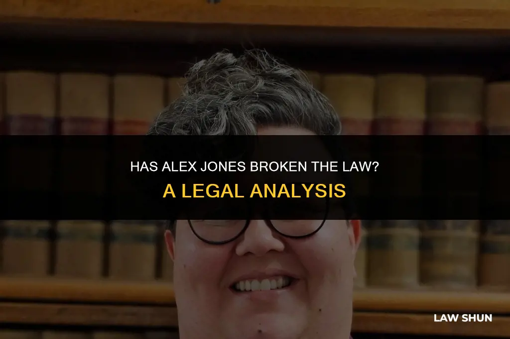 has alex jones broke the law