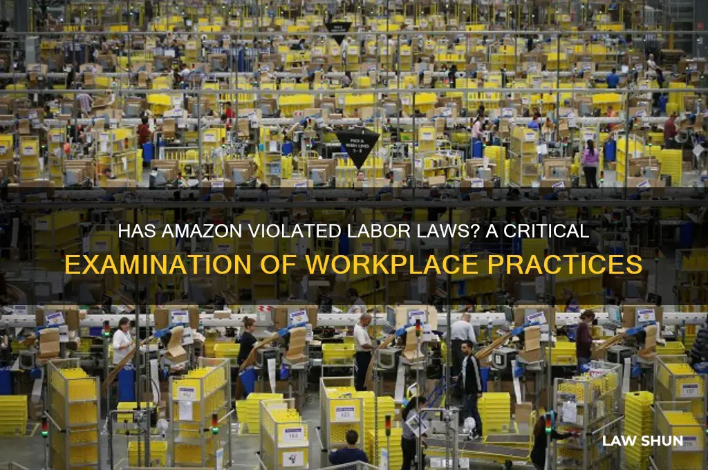 has amazon broken labor laws