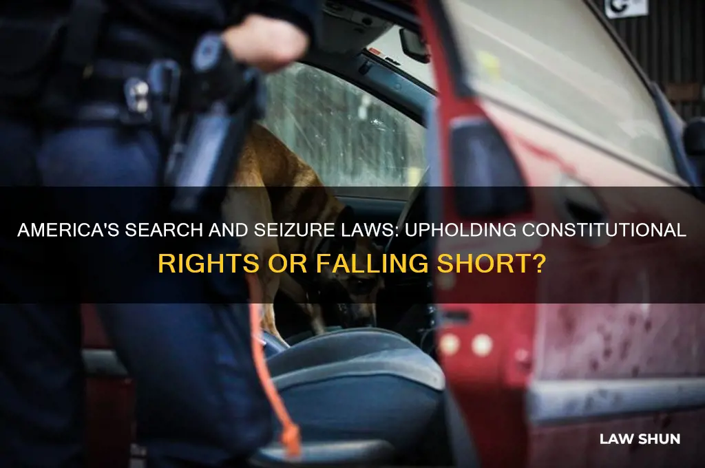 has america lived up to its search and seizure laws