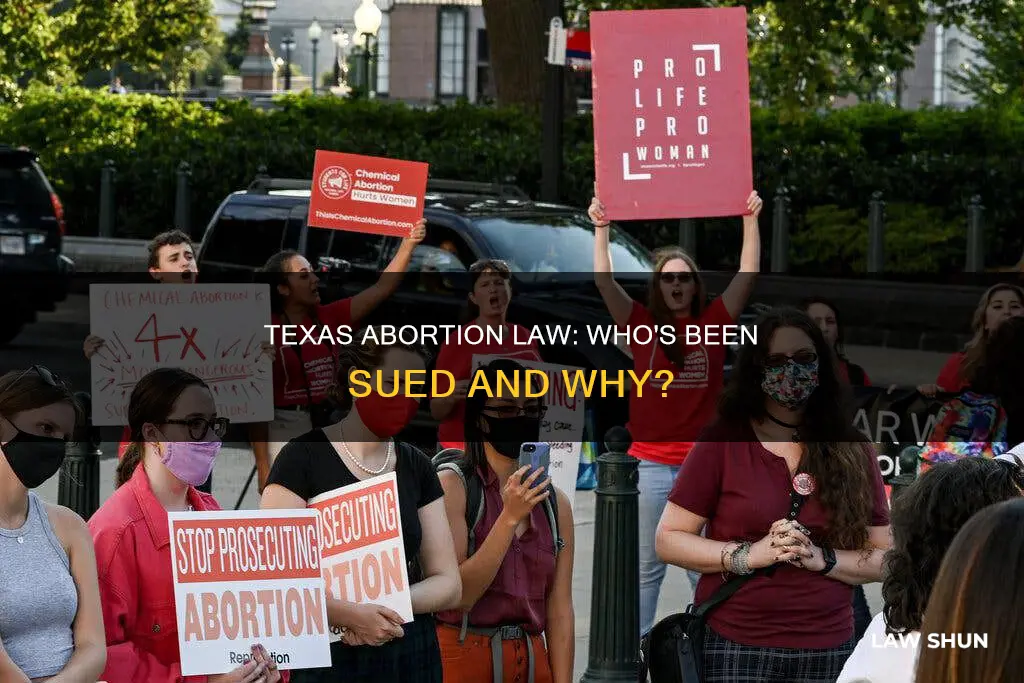 has anyone been sued under texas abortion law