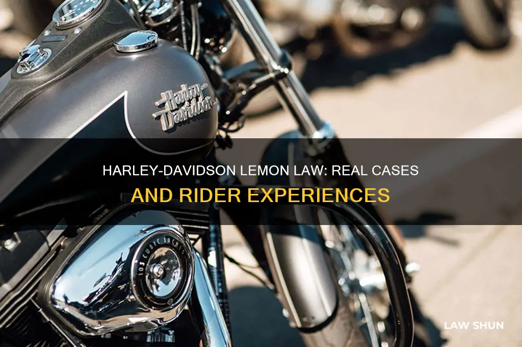 has anyone fought harley davudson lemon law