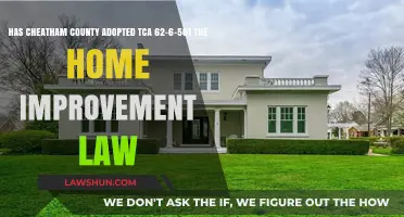 Cheatham County's Adoption of TCA 62-6-501: Home Improvement Law Update