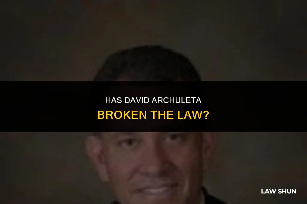 has david archuleta broken the law