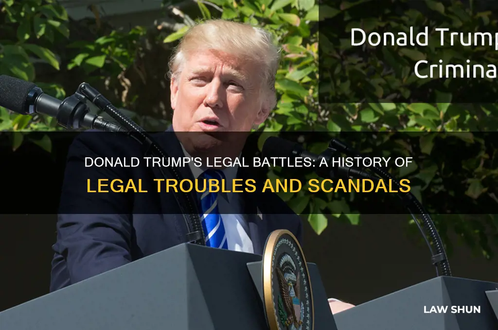 has donald trump ever been in trouble with the law