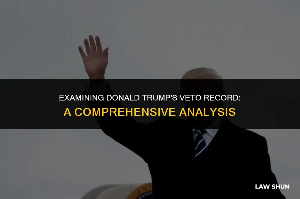 has donald trump vetoed any laws