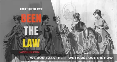 Has Etiquette Ever Been the Law: A Historical Perspective