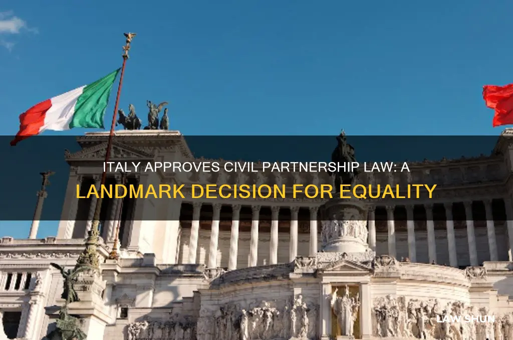 has italy approved the law of civil partnership