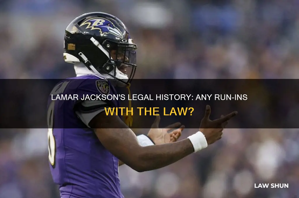 has lamar jackson ever been in trouble with the law