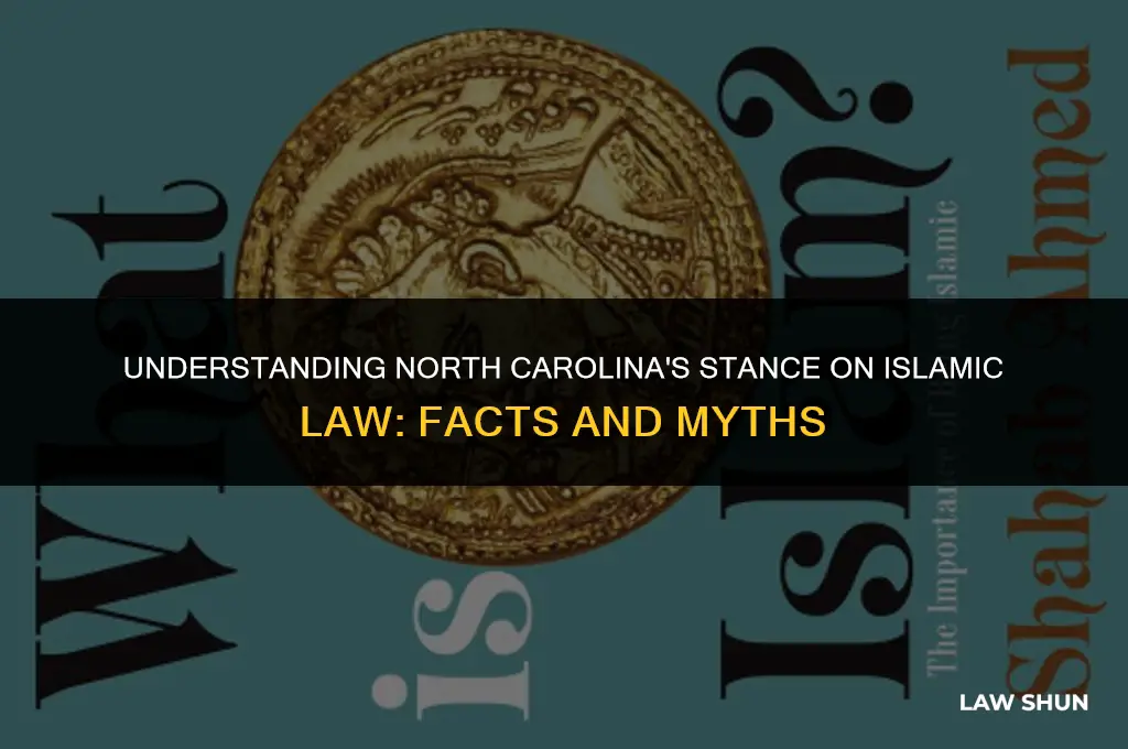 has north carolina banned islamic law