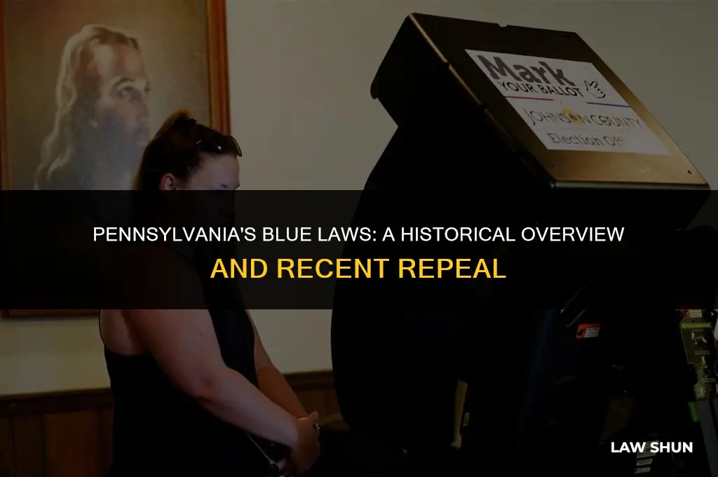 has pa repealed their blue laws