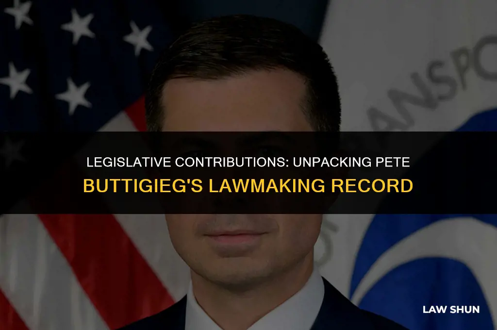 has pete buttigieg written any laws