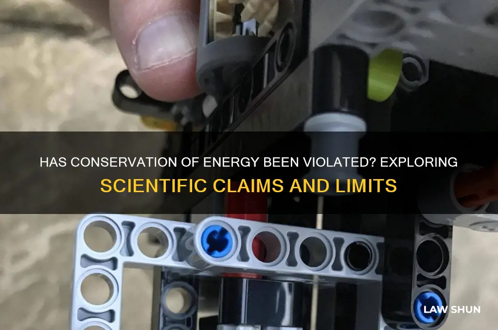has the law of conservation of energy been broken