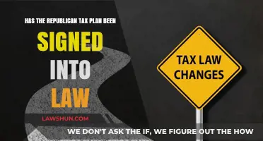 Republican Tax Plan: Law or Not?