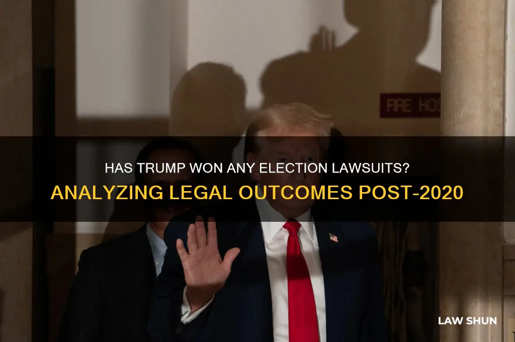 has trump won any election law suits