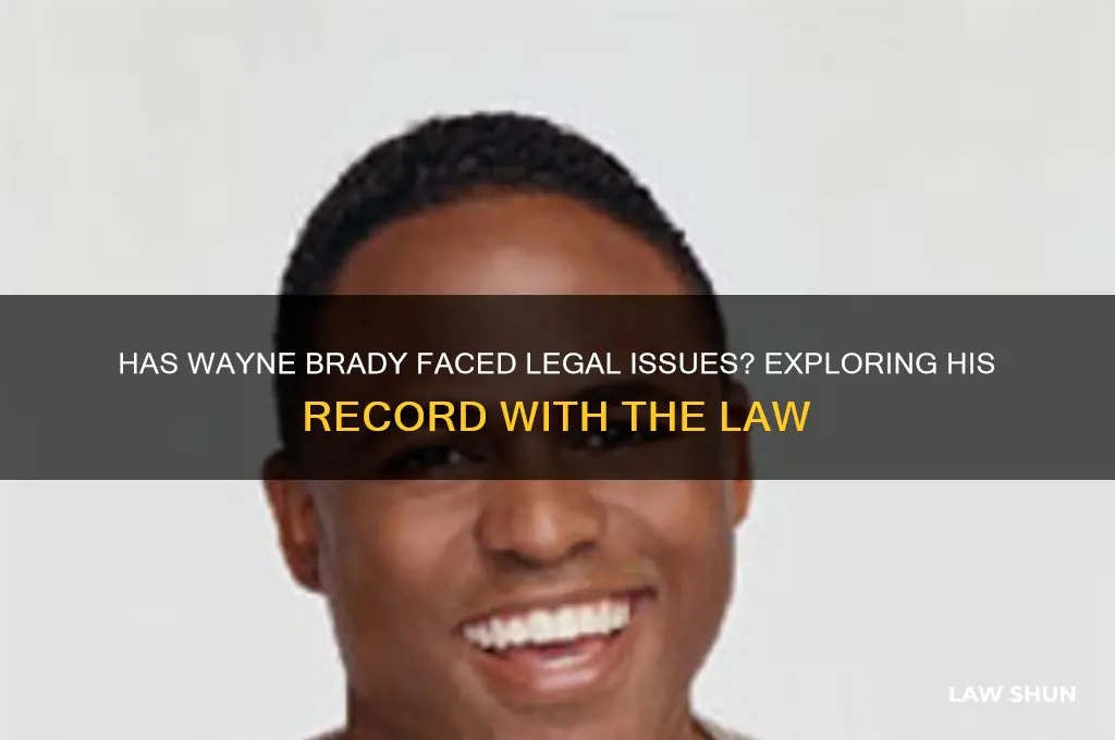 has wayne brady ever been in trouble with the law