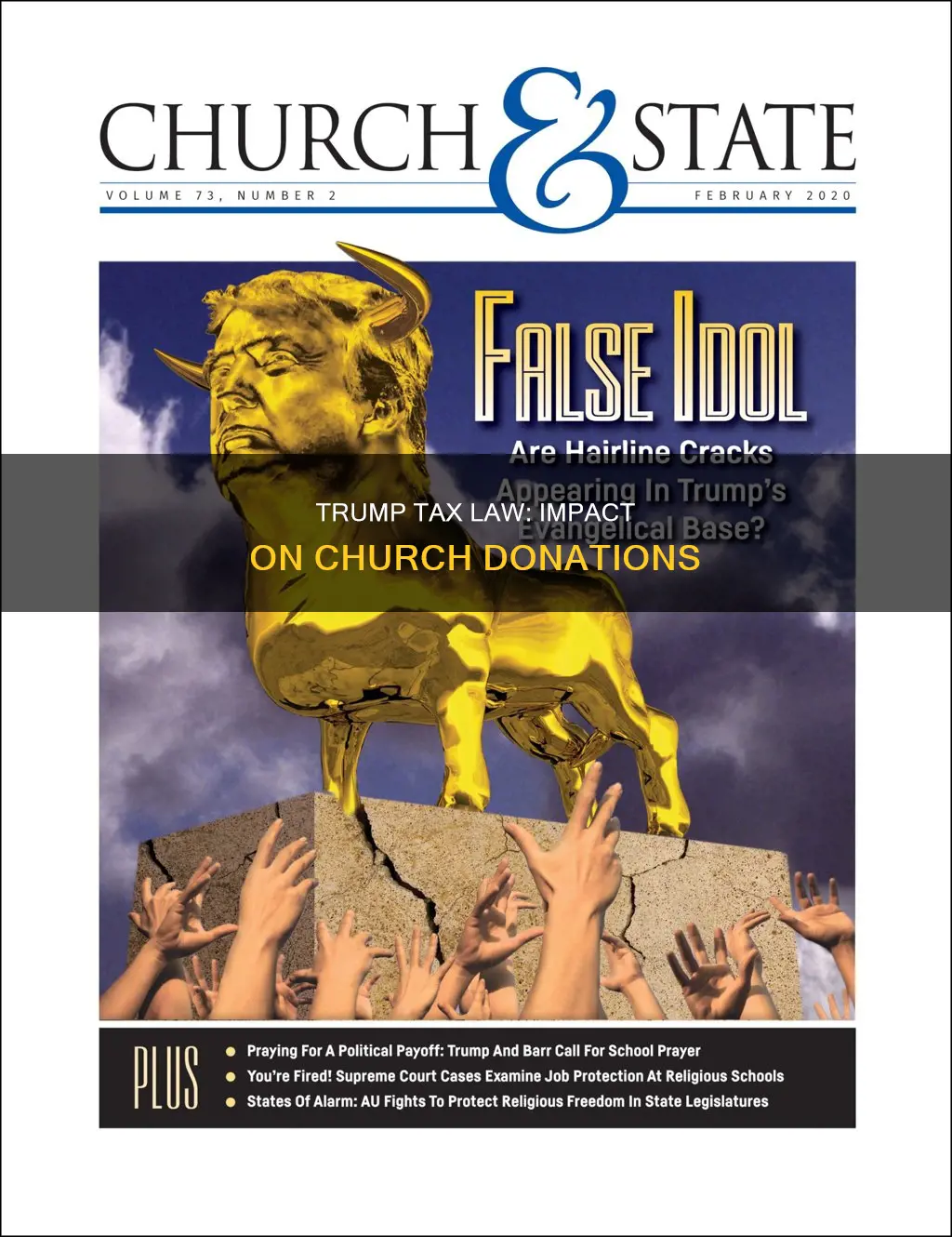 have church donations gone down since trump tax law
