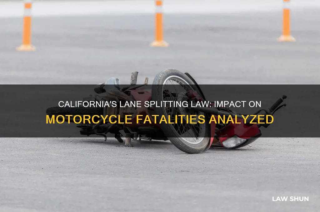 have deaths decreased since motorcycle lane splitting law in caliornia
