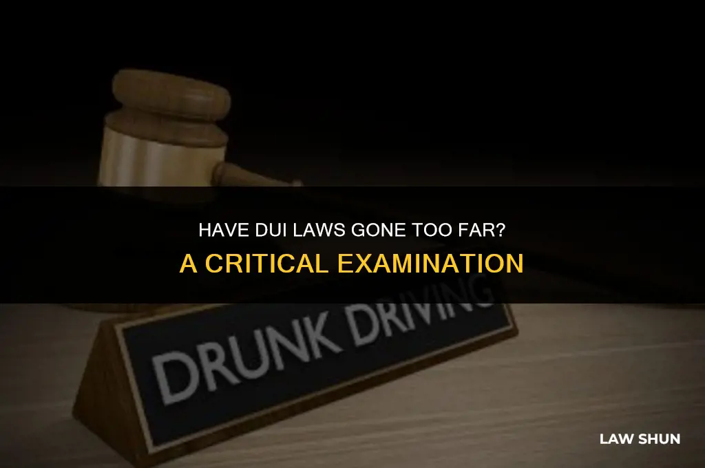 have dui laws gone too far