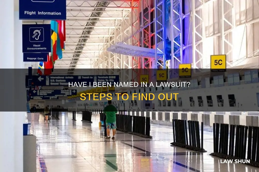 have i been names in a law suit