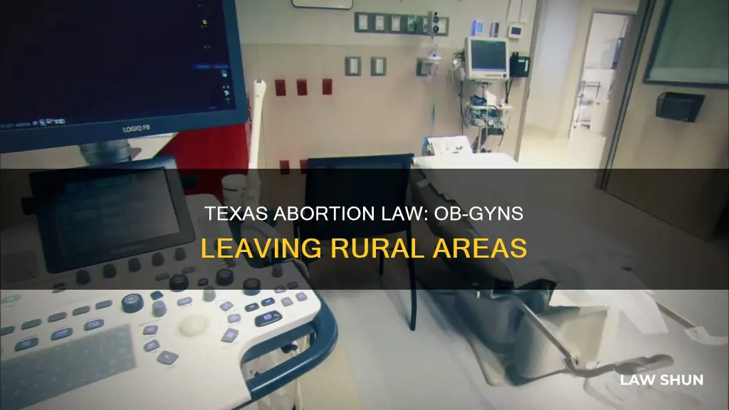 have obgyns in rural texas left dt abortion laws