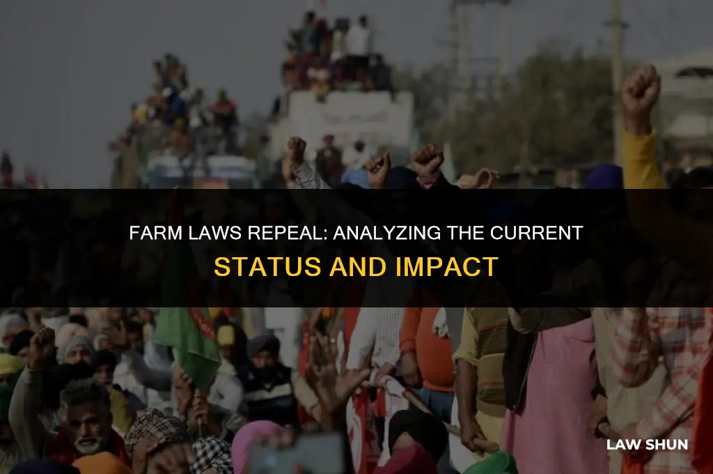 have the farm laws been repealed