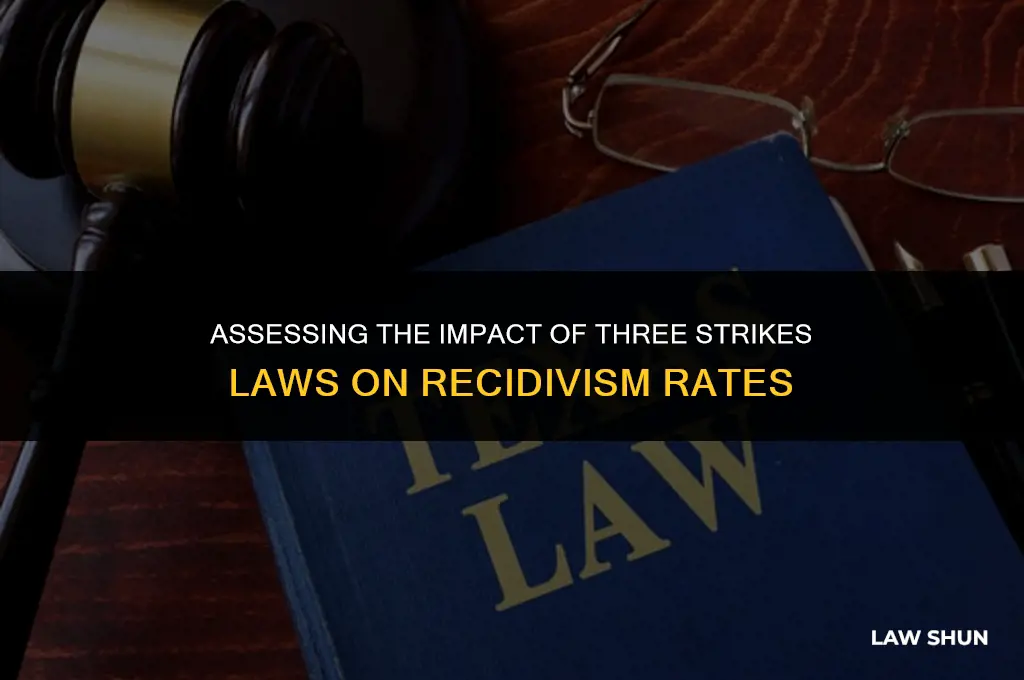 have three strikes laws reduced recidivism