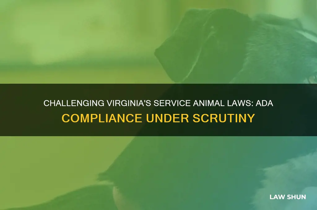 have virginia service animal laws been challenged under the ada