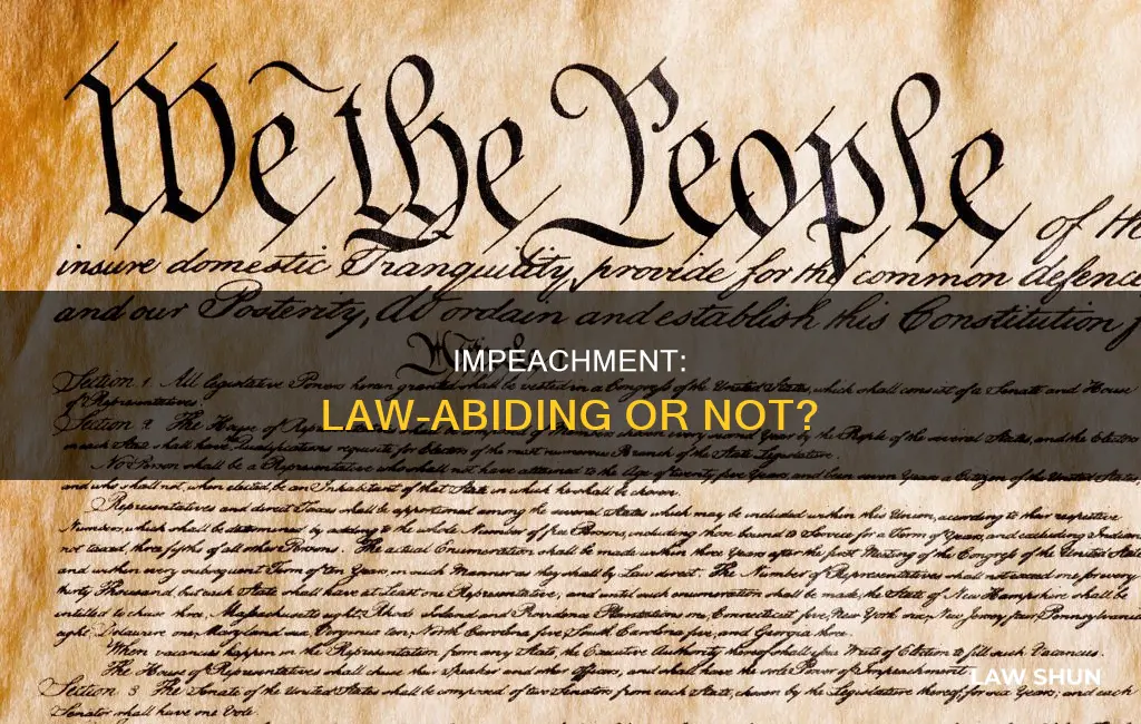 have we impeached someone while not breaking the law