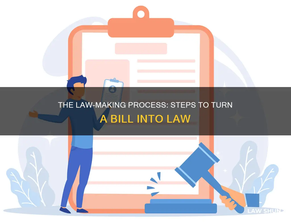 how a bill becomes a law 13 steps