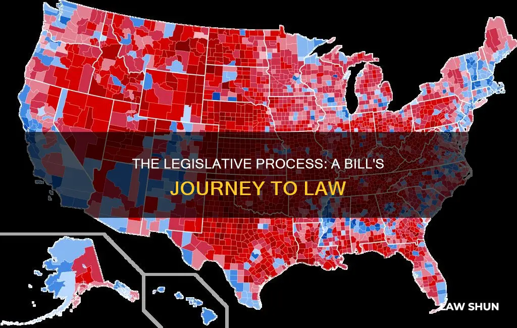 how a bill becomes a law bubble map