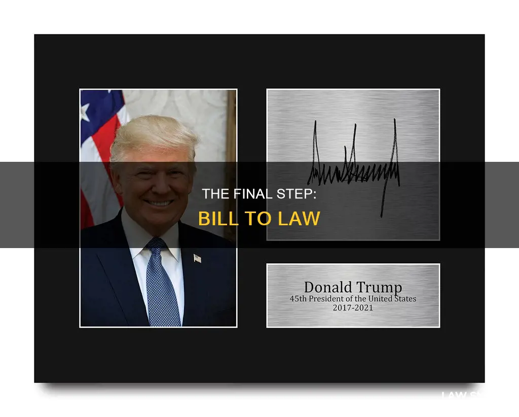 how a bill becomes a law final step