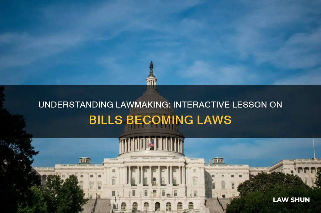 how a bill becomes a law interactive lesson