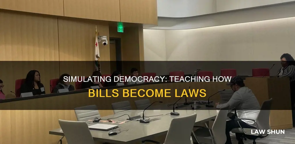 how a bill becomes a law simulation lesson plan